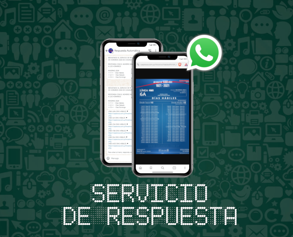 Acceder a Horarios whatsapp